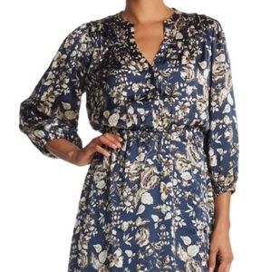 NWT Collective Concepts Navy Floral Dress